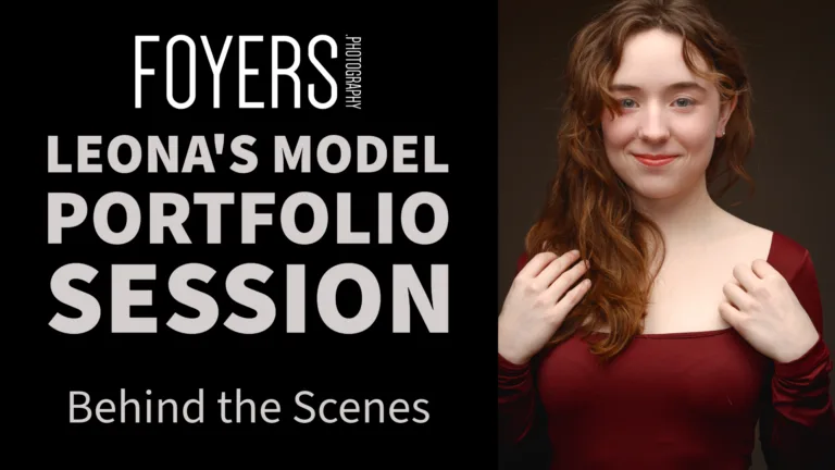Model portfolio session behind the scenes photography