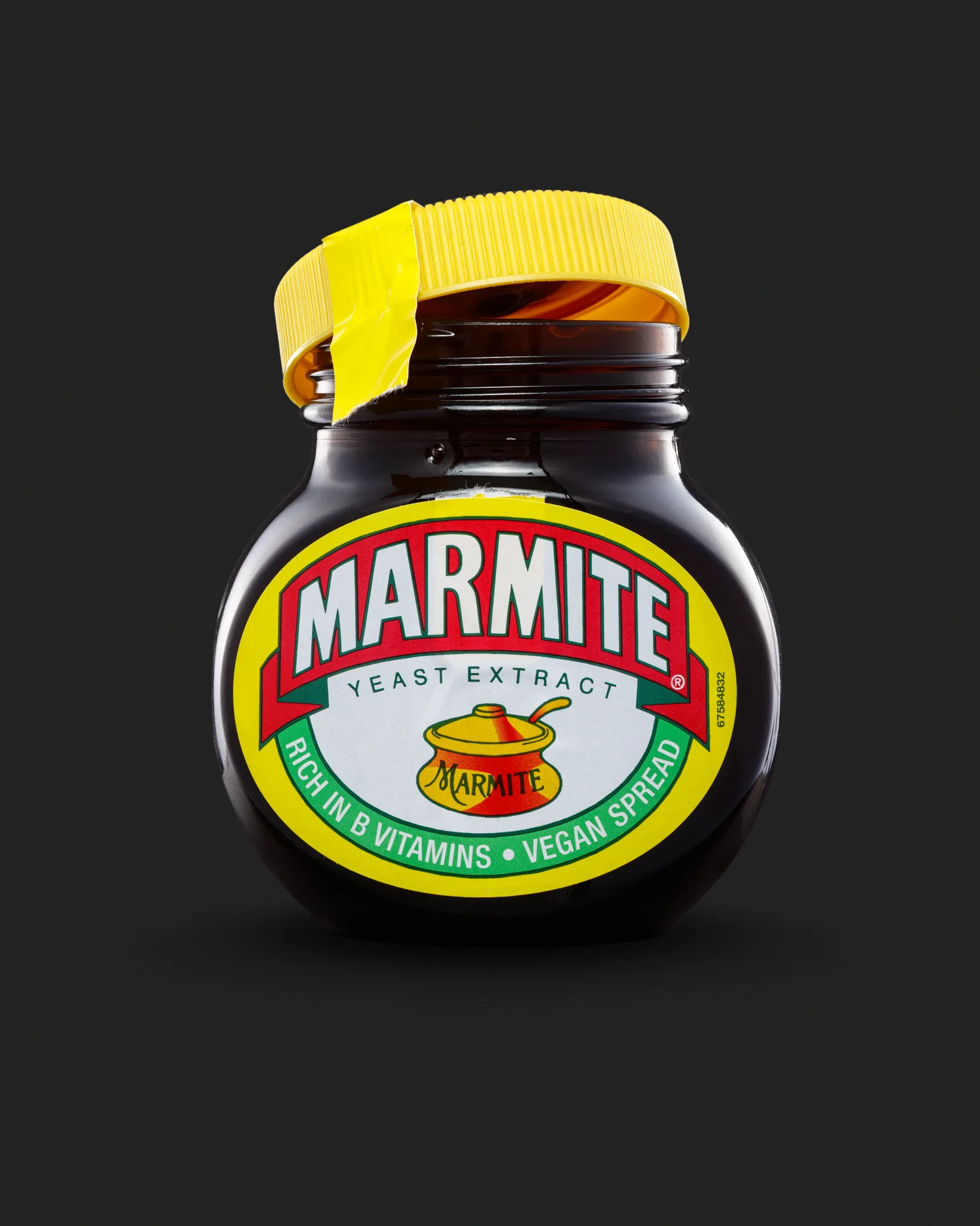 Jar of Marmite yeast extract vegan spread