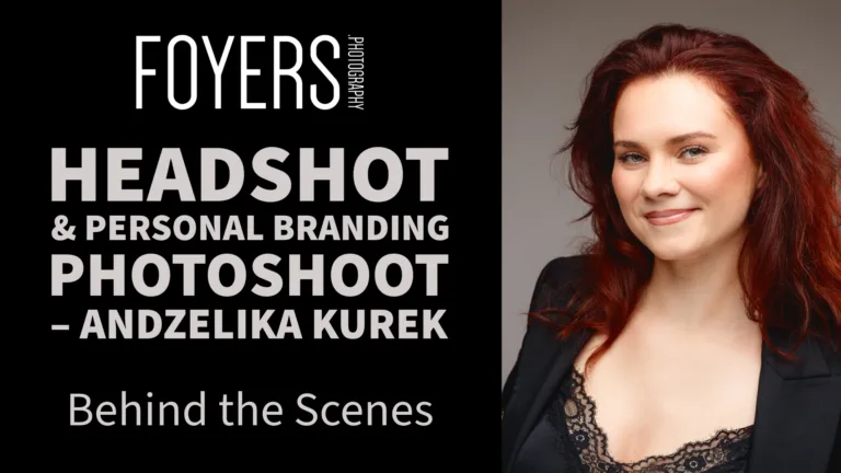 Headshot photoshoot behind the scenes preview