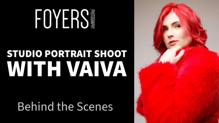 studio portrait shoot with vaiva