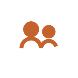 Two people icon representing users or community members