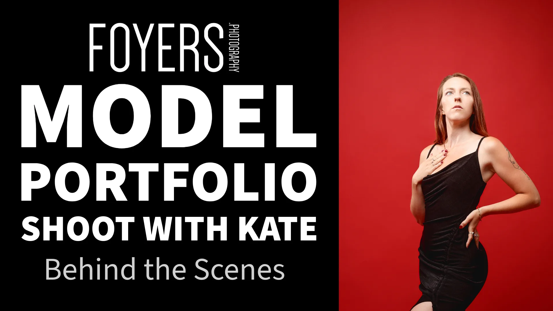 Model portfolio shoot behind the scenes with photographer Kate Foyers