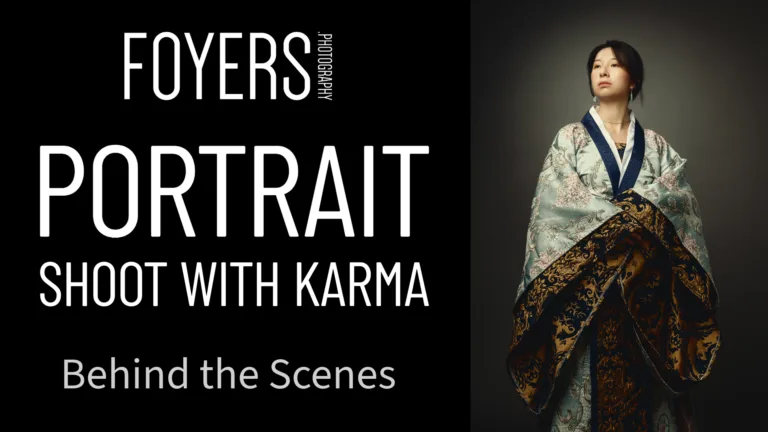 Woman in traditional Asian dress posing for portrait photography